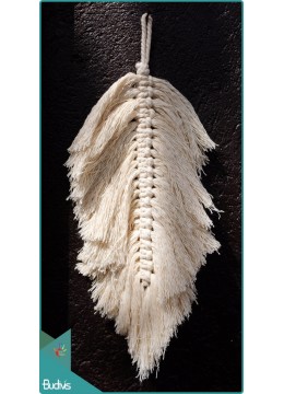 Bohemian Style Lace Feather Large Keychain