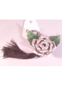 Tassel Keychain Leather Flower