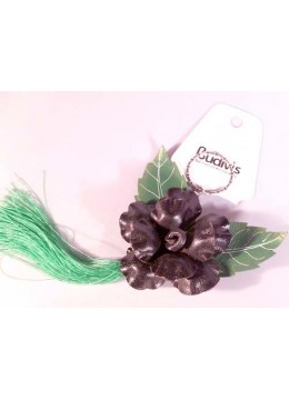 Tassel Keychain Leather Flower