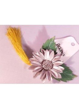 Tassel Keychain Leather Flower