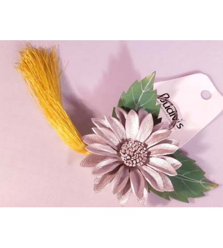 Tassel Keychain Leather Flower