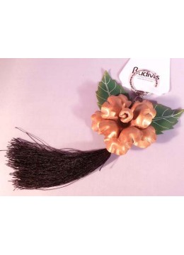 Tassel Keychain Leather Flower