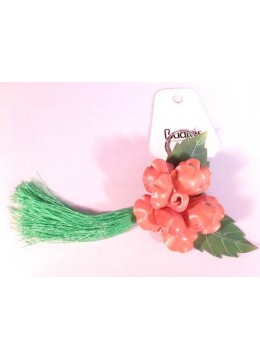 Tassel Keychain Leather Flower