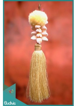 Tassel Keychain With Baby Shell