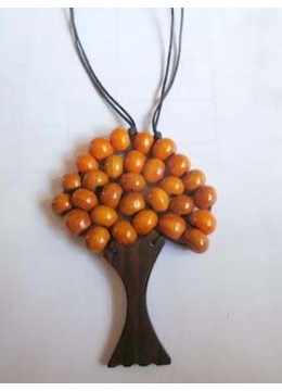 Wood Beads Tree Necklace