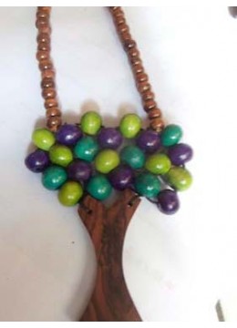 Wood Beads Tree Necklace