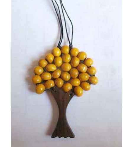 Wood Beads Tree Necklace