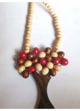 Wood Beads Tree Necklace