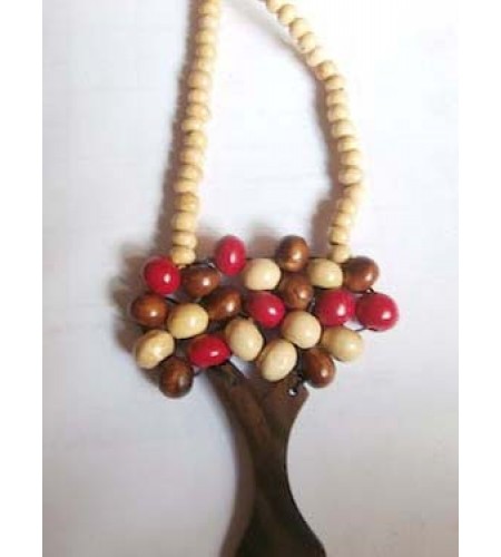 Wood Beads Tree Necklace