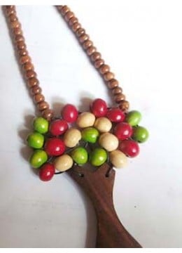 Wood Beads Tree Necklace