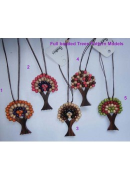 Wood Beads Tree Necklace