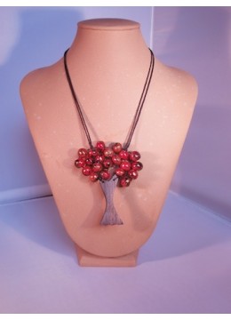 Wood Beads Tree Necklace