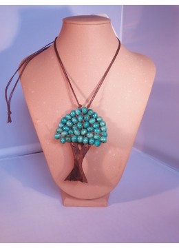 Wood Beads Tree Necklace