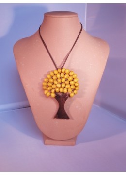 Wood Beads Tree Necklace