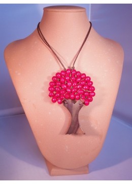 Wood Beads Tree Necklace