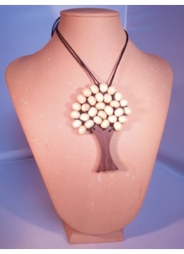 Wood Beads Tree Necklace