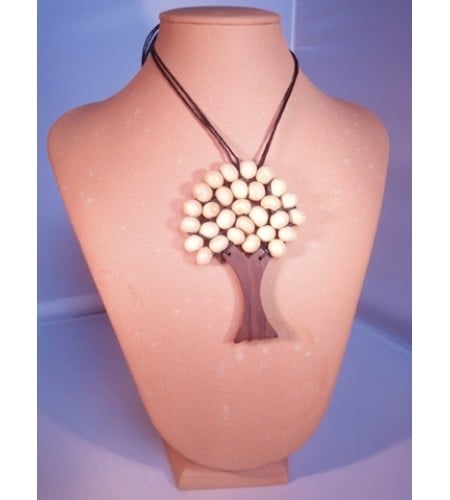 Wood Beads Tree Necklace