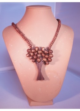 Wood Beads Tree Necklace