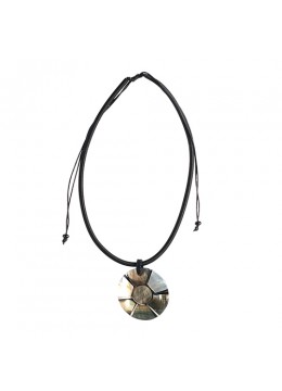 Bali Shell Resin Pendant With Rope Slide Necklace Wholesale