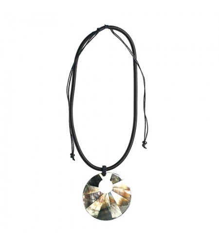 Resin Pendant Shell Slide Necklace Top Style