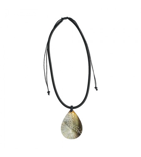 Shell Resin Penden Slide Necklace From Bali