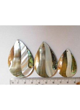 Abalone Shell Pendant, Paua Pendant, Bali Seashell Pendant