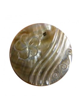 Seashell, Shell Carving Pendant, Carved Shell Pendant, Bali Shell Pendant