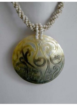 Shell Carving Pendant