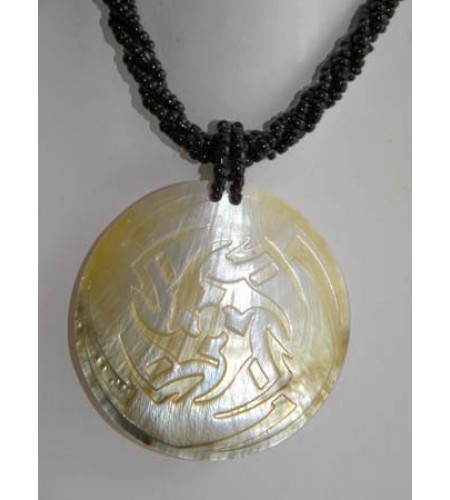 Shell Carving Pendant