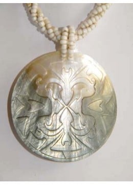 Shell Carving Pendant