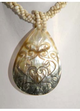 Shell Carving Pendant