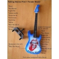 Miniature Guitar Rolling Stones