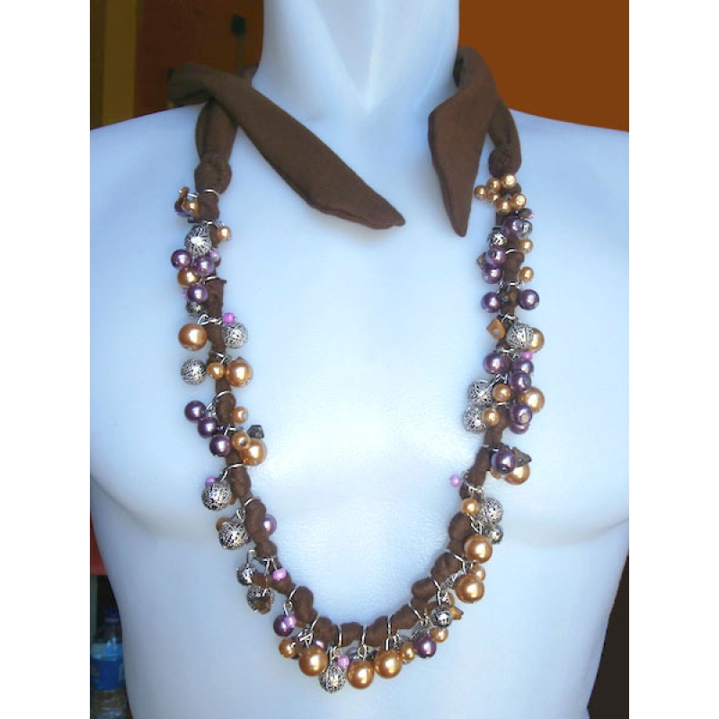 Cloth Beads Necklace Jewellery