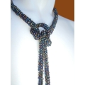 Beaded Tie Necklace