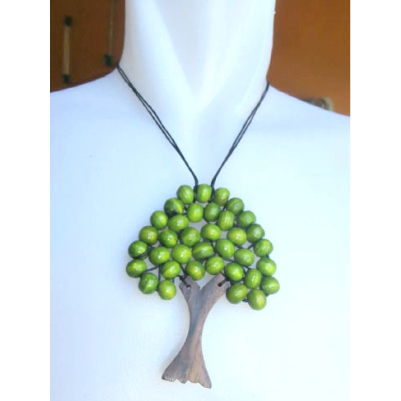 Necklace Bead Wooden Tree