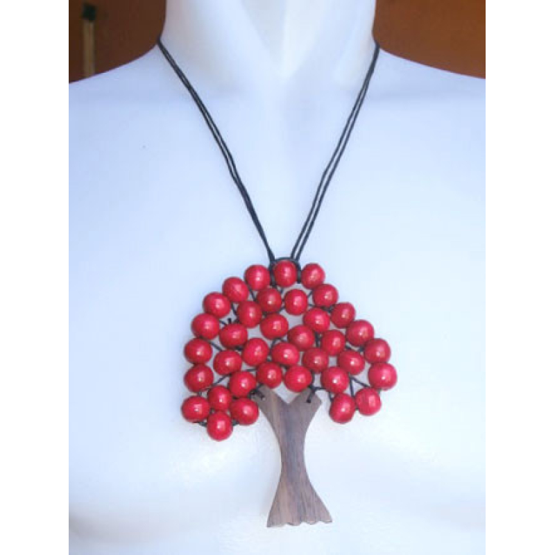 Necklace Bead Wooden Tree