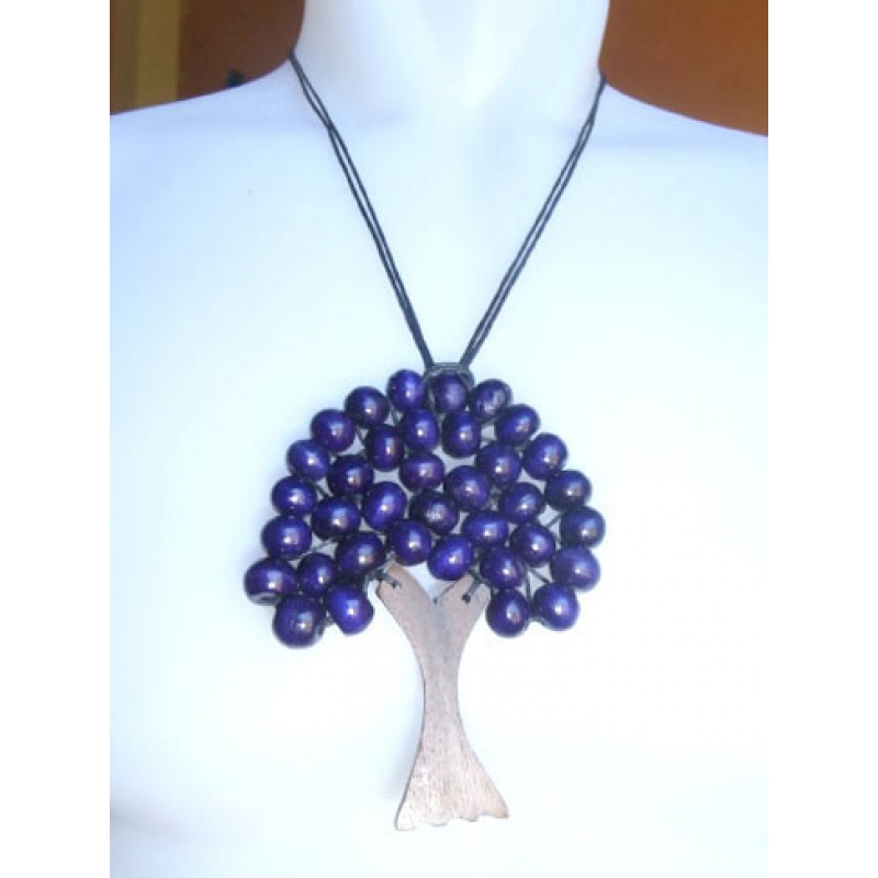 Necklace Bead Wooden Tree