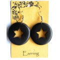 Bali Wood Earring