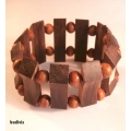 Wooden stretch bracelet