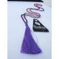 Long Beaded Tassel Necklace