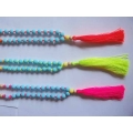 Beaded Long Tassel Necklace, Hand Knotted Tassel Necklaces, Bali Necklaces