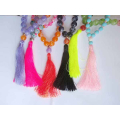 Beaded Tassel Necklace Stone