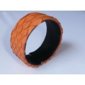 Bracelet Genuine Leather Snake Bangle, Bangle Leather Bracelet