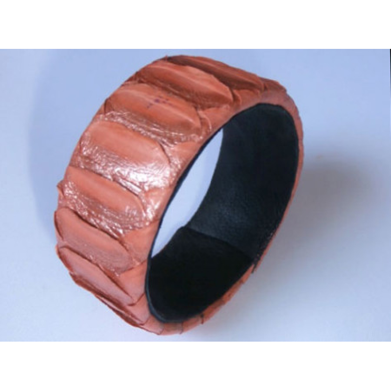 Bracelet Genuine Leather Snake Bangle, Bangle Leather Bracelet