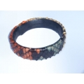 Tiny Bangle Leather Snake