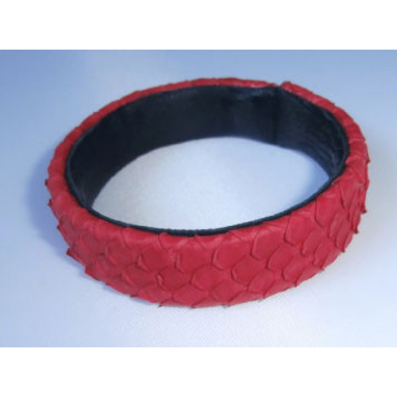 Genuine Leather Snake Bracelet, Bangle Leather Bracelet