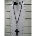 Beaded Necklace Resin Cross