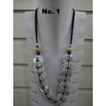 Wooden Bead Necklace Made In Edi Yanto, Indonesia