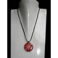 Necklace With Shell Pendant Stainless Steel Top Model