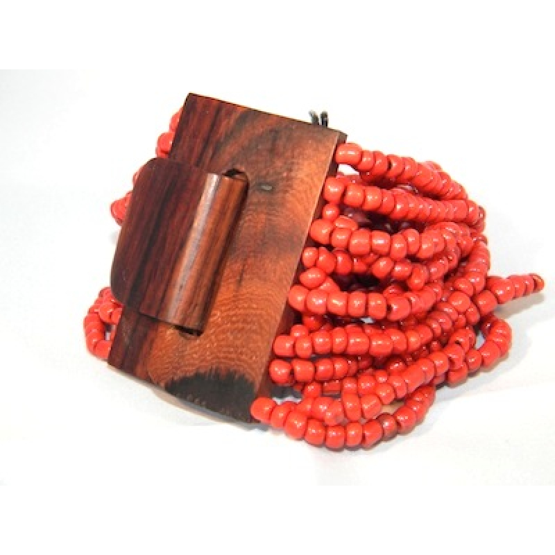 Bracelet Bead, Handmade Beaded Bracelets, Bali Bead Bracelets Wooden Clasp